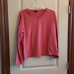 Size XL petite Lands End orangeish long sleeve top